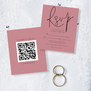 Código QR de Script de Orçamento Rosa RSVP de Casa