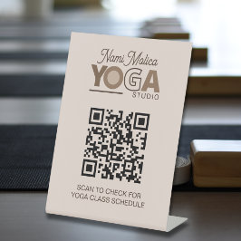 Código QR do Agendamento de Classe do Yoga Studio 