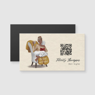 Código QR do Cabelo de Moda da Rainha Negra