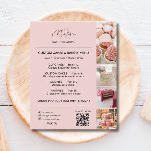 Código QR do Cardápio da Padaria com Logotipo de M