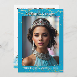 Código QR do Cartão Autografado Pageant do Turquoi