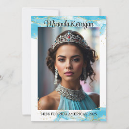 Código QR do Cartão Autografado Pageant do Turquoi