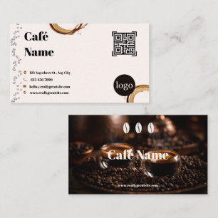 Código QR do Cartão de Visita do Café Café Borbulh