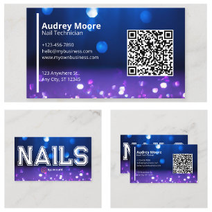 Código QR do Cartão de visita do Nail Studio