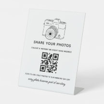 Código QR do Casamento para Compartilhar suas Foto