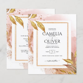 Código QR do Convite de casamento do Rosa do ORÇAM