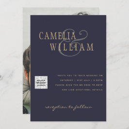 Código QR do Convite de casamento FOTO Data de sal