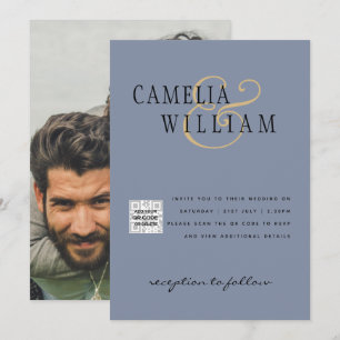 Código QR do Convite de casamento FOTO Data de sal