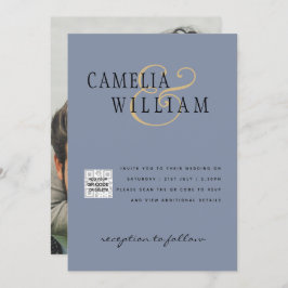 Código QR do Convite de casamento FOTO Data de sal