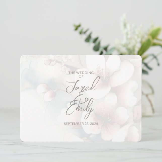 Código QR do Convite para Casamento de Cerejeira M (Em pé/Frente)