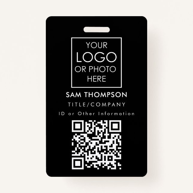 Código QR do Crachá de Segurança da Empresa de Fot (Frente)