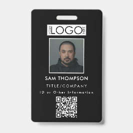 Código QR do Crachá de Segurança da Empresa de Fot