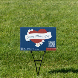 Código QR do Estandarte do Dia das Mães Red Heart 