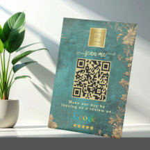 Código QR do Link de Avaliações do Google Verde  
