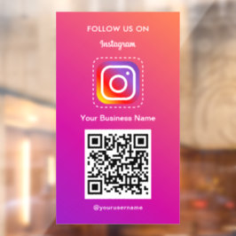 Código QR do Logotipo do Instagram Profissional Si