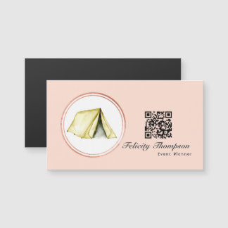 Código QR do planejador de eventos em Rose Gold e
