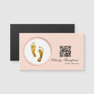 Código QR do Planejador de Eventos Rosa e Dourado 