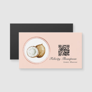Código QR do Planejador de Eventos Rosa e Dourado 