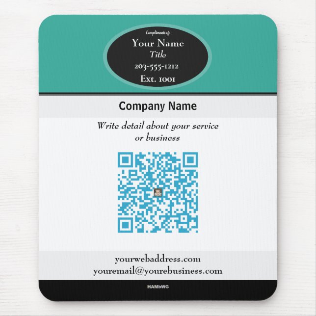 Código QR do promocional Mouse Pad HAMByWG (Frente)