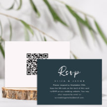 Código QR do script RSVP de Casamento Azul Simples