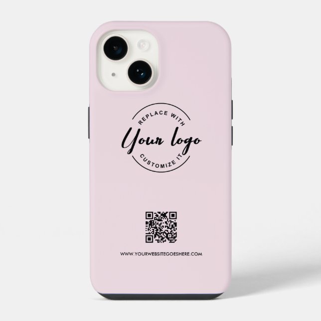 Código QR do site do logotipo empresarial personal (Verso)