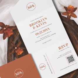 Código QR do Terracotta Rust do Orçamento Minimali
