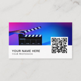 código QR dos cartões de visitas do cineasta
