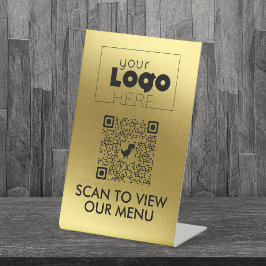 Código QR Dourado Sem verificação de contato para
