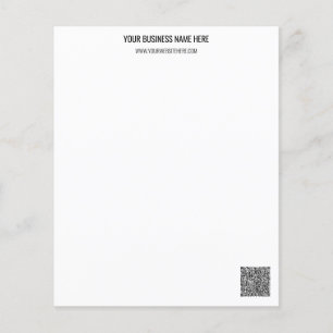 Código QR e Papel de Carta de Texto Personalizado