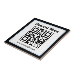 Código QR e texto editáveis com borda azul clara
