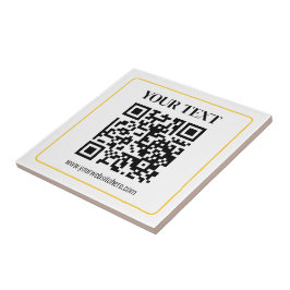 Código QR e texto editáveis com borda de ouro amar