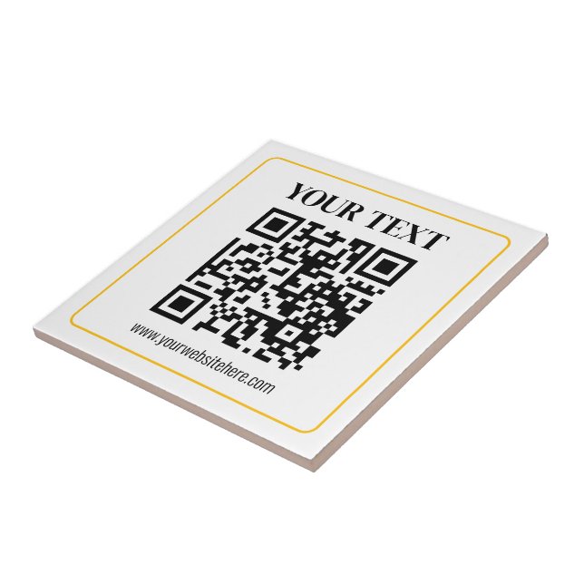 Código QR e texto editáveis com borda de ouro amar (Lateral)