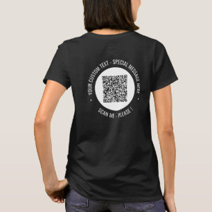 Código QR e texto personalizado Sua Camisa Escolhe