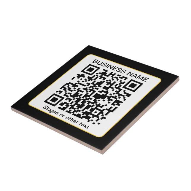 Código QR editável digitalizável + nome da sua emp (Lateral)