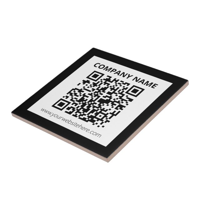 Código QR editável e Design personalizável simples (Lateral)