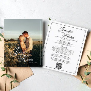 Código QR Elegante BUDGET Todos em Um Casamento Fo