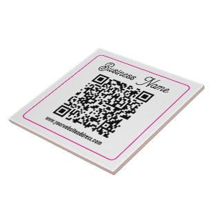 Código QR escaneável com escrita cursiva