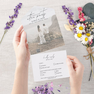 Código QR Feliz para Todos Após Casamento de Fotog