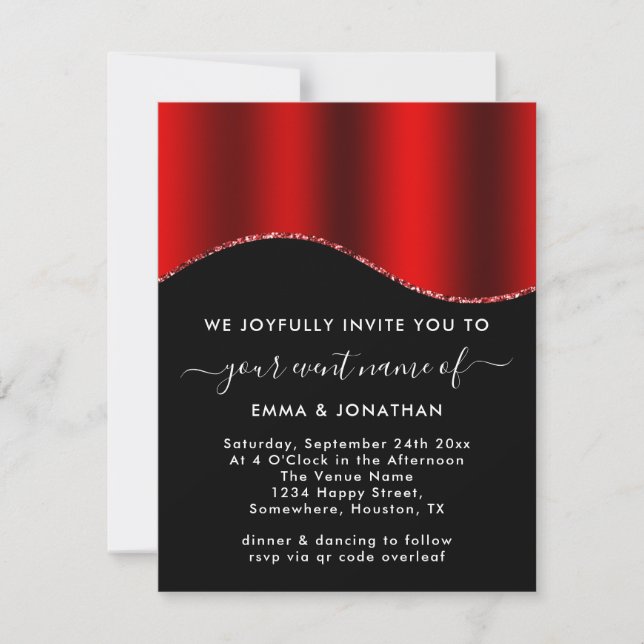 Código QR Floral Bordas da Lata Vermelha Vinho Pre (Frente)