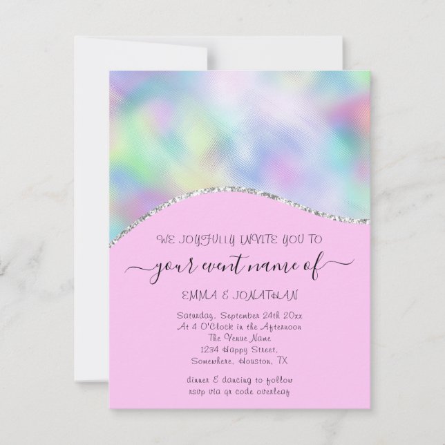 Código QR Floral do Orçamento Ondas Holográficas R (Frente)