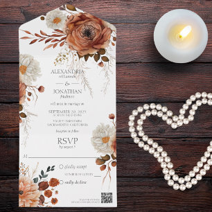 Código QR Floral Russo de Outono