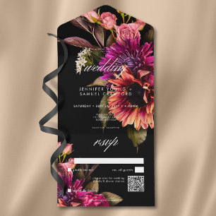 Código QR Floral Sunset da Elegante Vibrante Solar