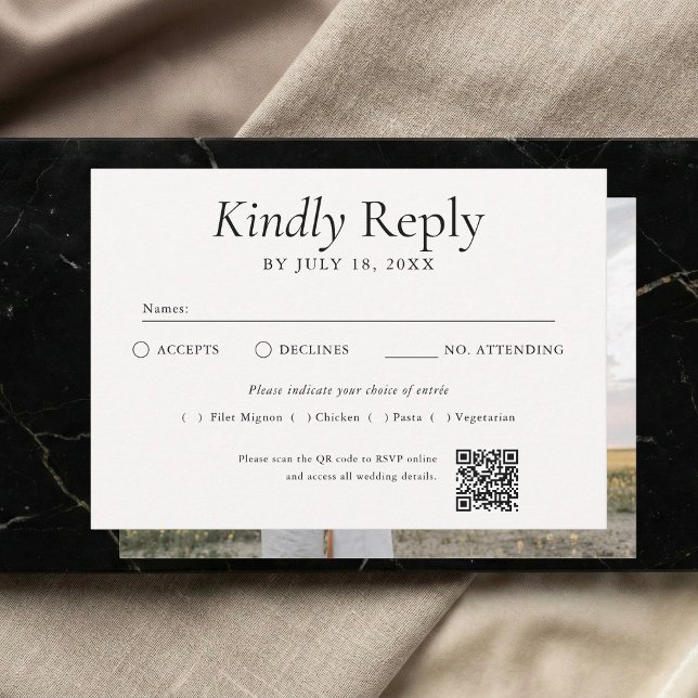 Código QR Foto Branco RSVP (Criador carregado)