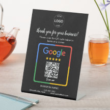 Código Qr Google Reviews Logotipo Comercial