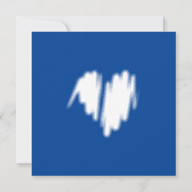 Código Qr Grafite Coração Branco Pulverizado (Frente)