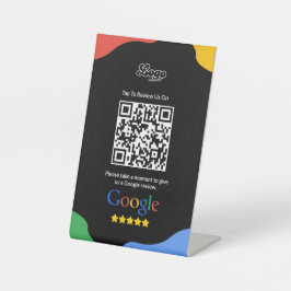 Código QR Link Black Google Review