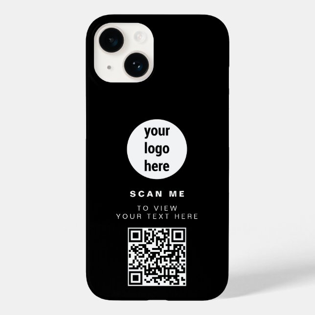Código QR Logotipo comercial Black Minimizer Corpo (Verso)