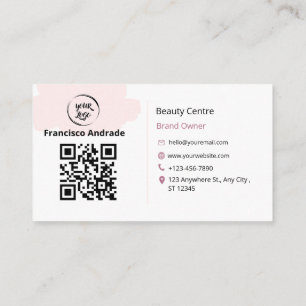 Código QR Logotipo comercial Cartões de visitas