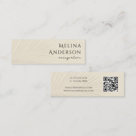 Código QR - Mini Cartão de visita de Palm Tropical