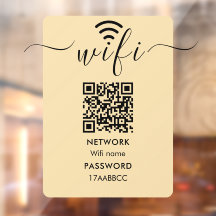 Código QR Minimalista para Conectar à Rede Wifi